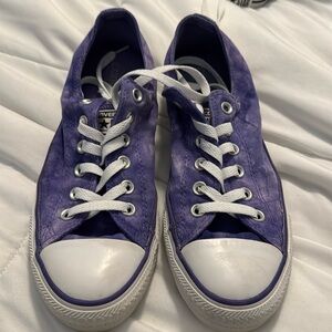 Women’s size 9 tie dyed purple converse